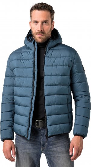 JP1880 Quilted Hooded Jacket Deep Blue - Якета - мъжки якета големи размери