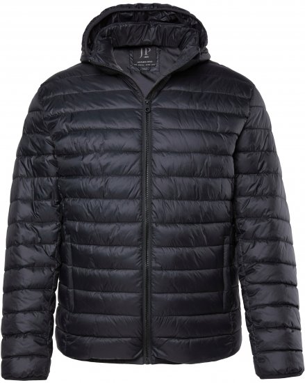 Jay-Pi Jacket Lightly Quilted Warm Black - Якета - мъжки якета големи размери