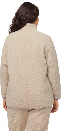 Ulla Popken Teddy Fleece Jacket Vanilla - Якета - 