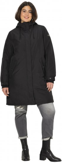 Ulla Popken HYPRAR Triple Function Weatherproof Jacket Black - Якета - 