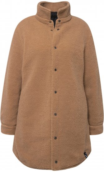 Ulla Popken Reversible Teddy Fleece Quilted Jacket Black - Якета - 