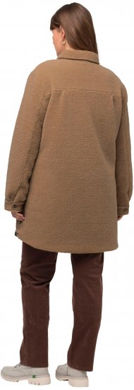 Ulla Popken Reversible Teddy Fleece Quilted Jacket Black - Якета - 