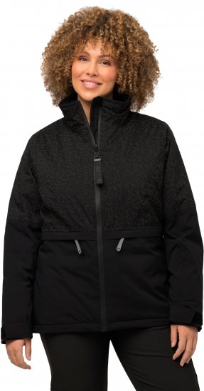 Ulla Popken HYPRAR Waterproof Running Jacket Black - Якета - 
