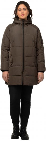Ulla Popken HYPRAR Water Repellent Fully Lined Jacket Mocha - Якета - 