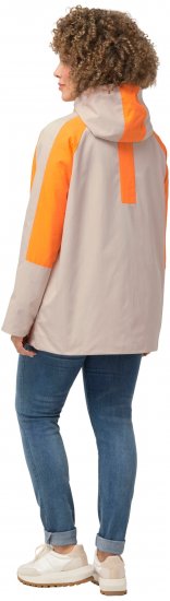 Ulla Popken HYPRAR Color Black Water Repellent Jacket Dark Putty - Якета - 