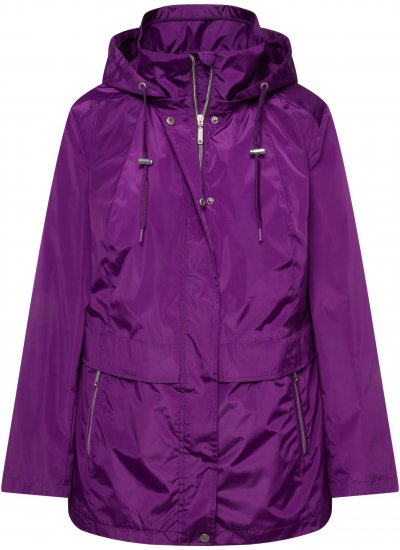 Ulla Popken HYPRAR Water-Repellent Windbreaker Dark Purple - Якета - 