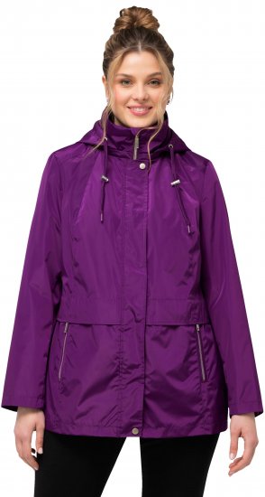 Ulla Popken HYPRAR Water-Repellent Windbreaker Dark Purple - Якета - 