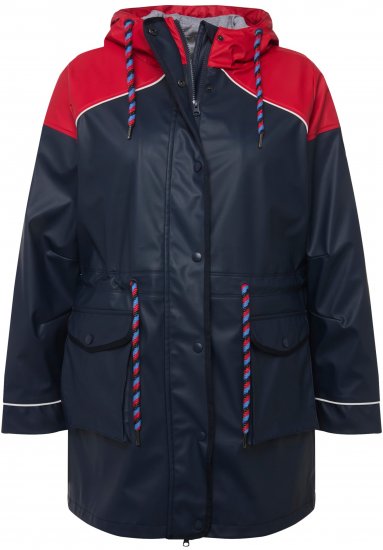 Ulla Popken HYPRAR Colorblock Triple Function Frisian Jacket Navy - Якета - 