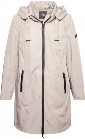 Ulla Popken HYPRAR Waterproof Jacket Medium Grey - Якета - 
