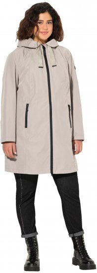 Ulla Popken HYPRAR Waterproof Jacket Medium Grey - Якета - 