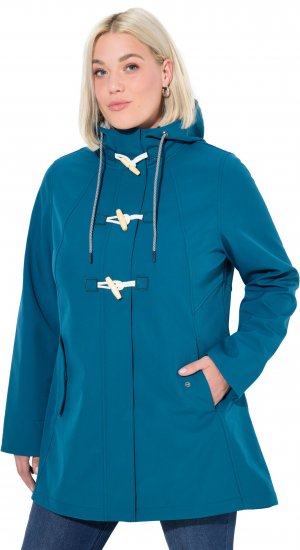 Ulla Popken HYPRAR Water-Repellent Softshell Jacket Teal - Якета - 