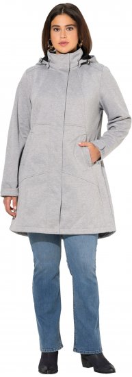 Ulla Popken HYPRAR Melange Softshell Jacket Grey Melange - Якета - 