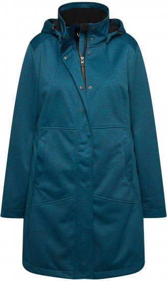 Ulla Popken HYPRAR Melange Softshell Jacket Grey Blue - Якета - 