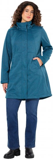 Ulla Popken HYPRAR Melange Softshell Jacket Grey Blue - Якета - 