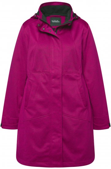 Ulla Popken HYPRAR Melange Softshell Jacket Berry - Якета - 