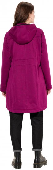 Ulla Popken HYPRAR Melange Softshell Jacket Berry - Якета - 