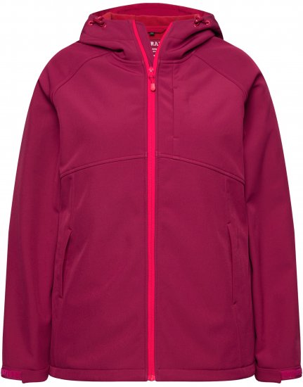 Ulla Popken Softshell Contrast Color Jacket Magenta - Якета - 