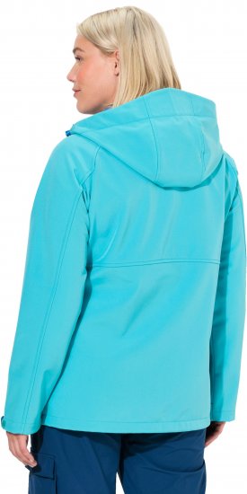 Ulla Popken Softshell Contrast Color Jacket Turquoise - Якета - 
