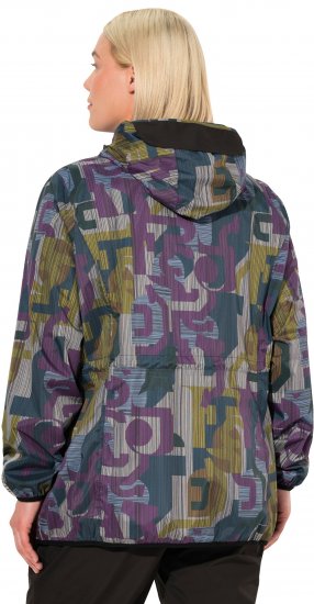 Ulla Popken Abstract Print Lightweight Rain Jacket Mixed Colors - Якета - 