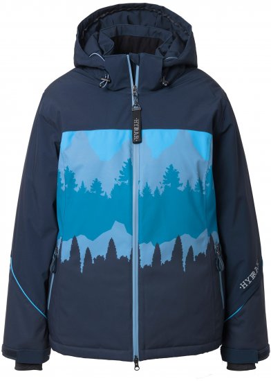 Ulla Popken Landscape Print Triple Function Performance Jacket Navy - Якета - 