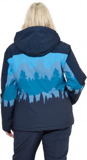 Ulla Popken Landscape Print Triple Function Performance Jacket Navy - Якета - 