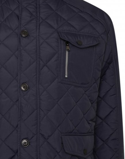 Kam Jeans KV139 Heritage Quilted Parka Jacket Navy - Якета - мъжки якета големи размери