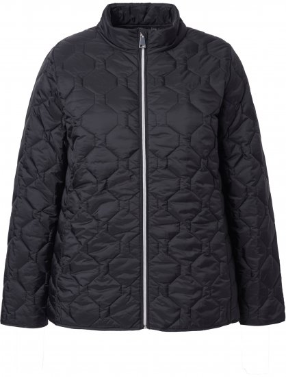 Ulla Popken HYPRAR Lightweight Quilted Water-Repellent Jacket Black - Якета - 