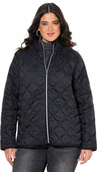 Ulla Popken HYPRAR Lightweight Quilted Water-Repellent Jacket Black - Якета - 