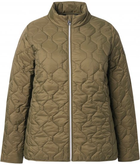 Ulla Popken HYPRAR Lightweight Quilted Water-Repellent Jacket Olive - Якета - 