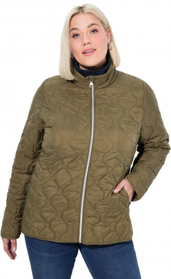 Ulla Popken HYPRAR Lightweight Quilted Water-Repellent Jacket Olive - Якета - 