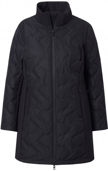 Ulla Popken HYPRAR Laser Quilted Jacket Black - Якета - 
