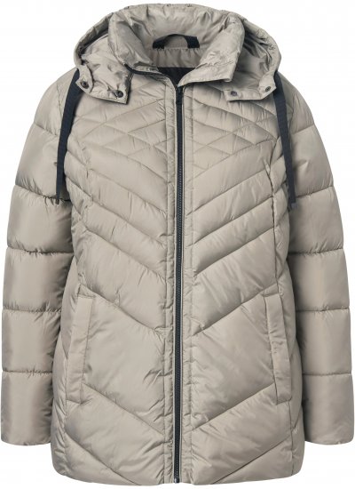 Ulla Popken HYPRAR Water-Repellent Quilted Jacket Medium Grey - Якета - 