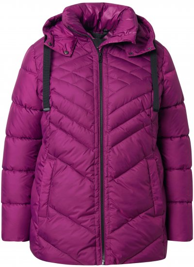 Ulla Popken HYPRAR Water-Repellent Quilted Jacket Berry - Якета - 