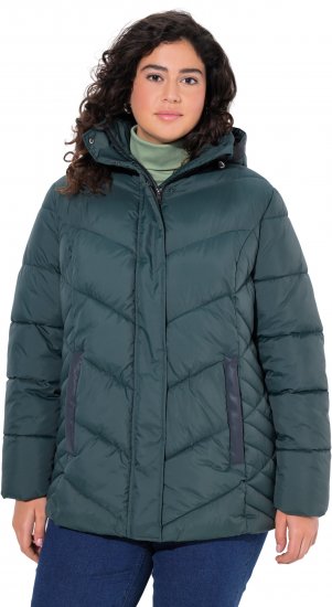Ulla Popken HYPRAR Reflective Detail Quilted Jacket Dark Green - Якета - 