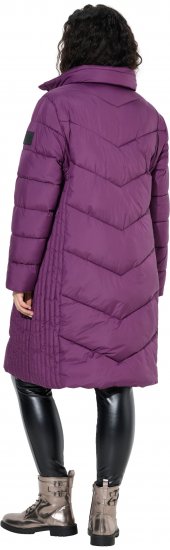 Ulla Popken HYPRAR Longline Water Repellent Jacket Plum - Якета - 