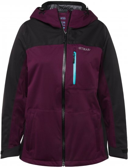 Ulla Popken HYPRAR Lightweight Triple Function Jacket Dark Berry - Якета - 