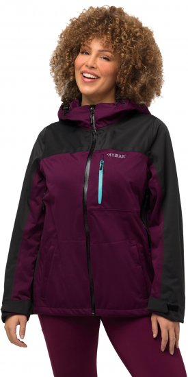 Ulla Popken HYPRAR Lightweight Triple Function Jacket Dark Berry - Якета - 
