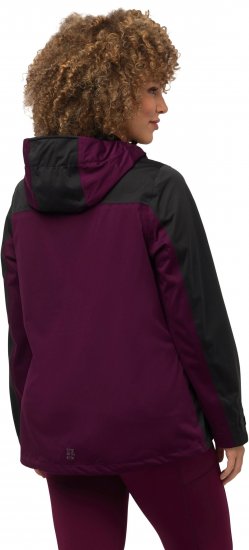 Ulla Popken HYPRAR Lightweight Triple Function Jacket Dark Berry - Якета - 