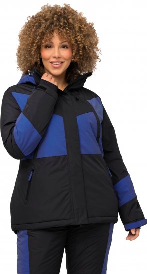 Ulla Popken HYPRAR Color Block Triple Function Ski Jacket Black - Якета - 