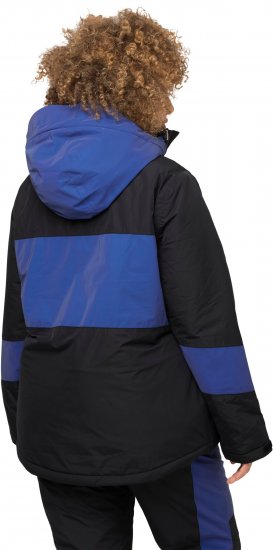 Ulla Popken HYPRAR Color Block Triple Function Ski Jacket Black - Якета - 