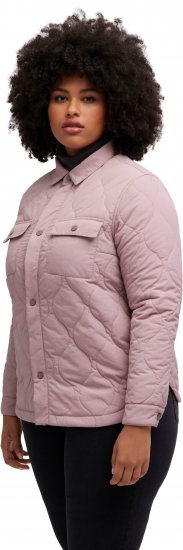 Ulla Popken Wavy Quilted Fully Lined Lightweight Jacket Old Pink - Якета - 