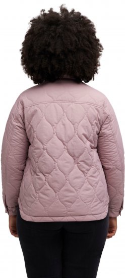 Ulla Popken Wavy Quilted Fully Lined Lightweight Jacket Old Pink - Якета - 