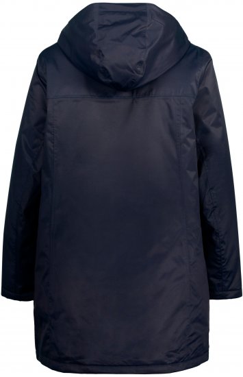 Ulla Popken HYPRAR Triple Function Contrast Trim Quilted Lining Jacket Navy - Якета - 