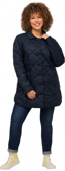 Ulla Popken Quilted Jacket Navy - Якета - 