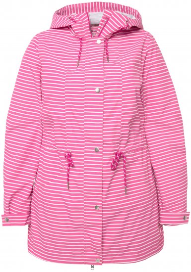 Ulla Popken HYPRAR Striped Triple Function Jacket Fuchsia Pink - Якета - 