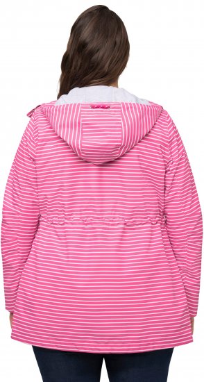 Ulla Popken HYPRAR Striped Triple Function Jacket Fuchsia Pink - Якета - 