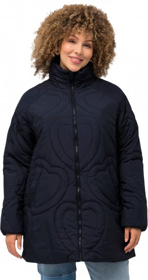 Ulla Popken HYPRAR Heart Quilted Jacket Navy - Якета - 