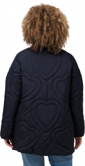 Ulla Popken HYPRAR Heart Quilted Jacket Navy - Якета - 