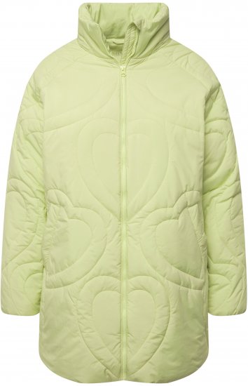 Ulla Popken HYPRAR Heart Quilted Jacket Light Sage - Якета - 
