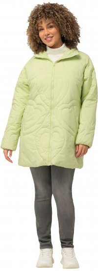 Ulla Popken HYPRAR Heart Quilted Jacket Light Sage - Якета - 